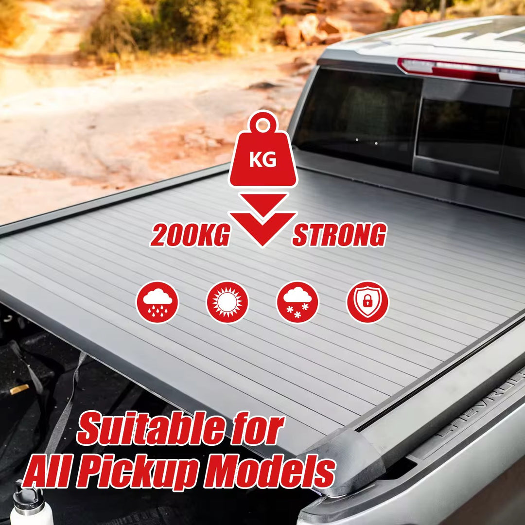 FlatDeck Titan Series – Retractable Aluminum Tonneau Cover
